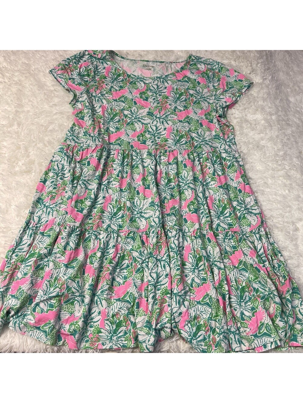 Lilly Pulitzer Geanna Dress Just Wing It Size XXL